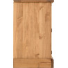 Corona 3 Door 3 Drawer Sideboard Distressed Waxed Pine side