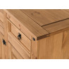 Corona 3 Door 3 Drawer Sideboard Distressed Waxed Pine top