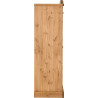 Corona 3 Door Wardrobe Distressed Waxed Pine side