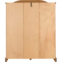 Corona 3 Door Wardrobe Distressed Waxed Pine back