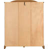 Corona 3 Door Wardrobe Distressed Waxed Pine back