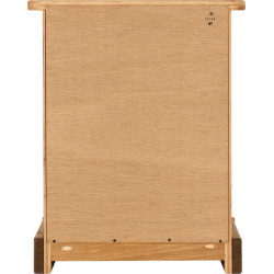 Corona 3 Drawer Bedside Chest Distressed Waxed Pine back