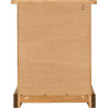 Corona 3 Drawer Bedside Chest Distressed Waxed Pine back
