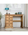 Corona 4 Drawer Dressing Table Distressed Waxed Pine