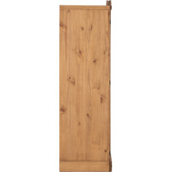 Corona 4 Door Wardrobe Distressed Waxed Pine side
