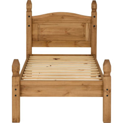 Corona 3' Bed Low Foot End Distressed Waxed Pine headend