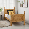 Corona 3' Bed High Foot End Distressed Waxed Pine