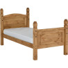Corona 3' Bed High Foot End Distressed Waxed Pine footend