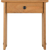Corona Dressing Table Stool Distressed Waxed Pine front