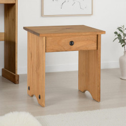 Corona Dressing Table Stool Distressed Waxed Pine