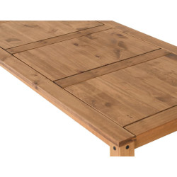 Corona Extending Dining Set with 4 Chairs Distressed Waxed Pine top