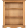 Corona Low Bookcase Distressed Waxed Pine front