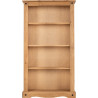 Corona Medium Bookcase Distressed Waxed Pine front