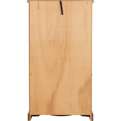 Corona Medium Bookcase Distressed Waxed Pine back