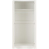 Malvern 2 Door Wardrobe white opened