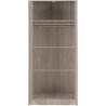Malvern 2 Door Wardrobe urban snow opened