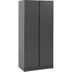 Malvern 2 Door Wardrobe grey side