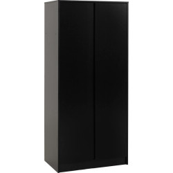Malvern 2 Door Wardrobe black side