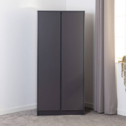 Malvern 2 Door Wardrobe grey closed
