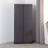 Malvern 2 Door Wardrobe grey closed