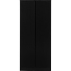 Malvern 2 Door Wardrobe black front