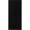 Malvern 2 Door Wardrobe black front