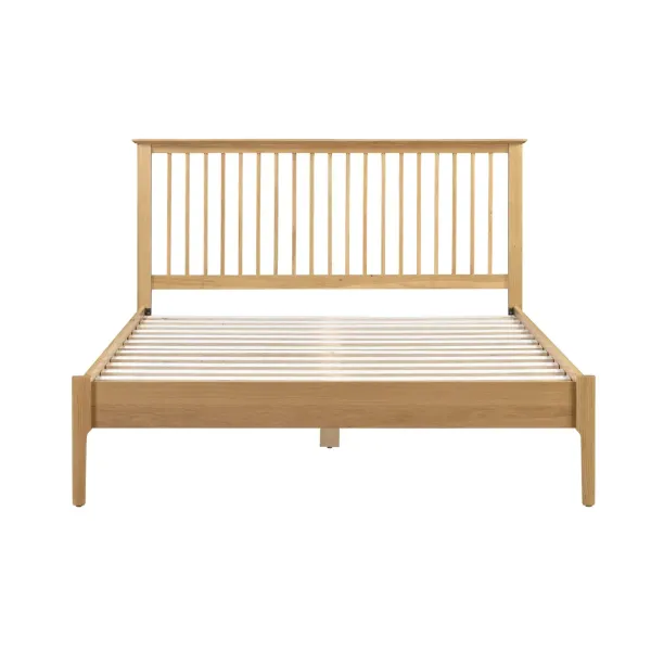 Transform Your Bedroom with Cotswold Solid Oak Wooden Bed Frame by Home Divine
