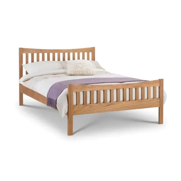 Upgrade Your Bedroom with Bergamo Solid Oak Wood Bed Frame from Home Divine!