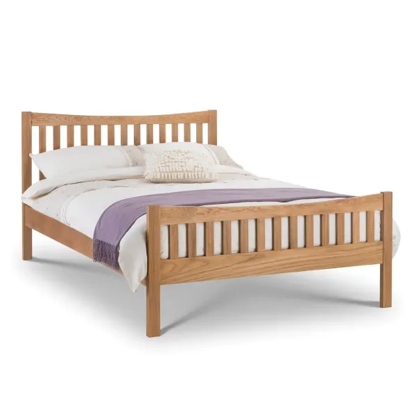 Upgrade Your Bedroom with Bergamo Solid Oak Wood Bed Frame from Home Divine!