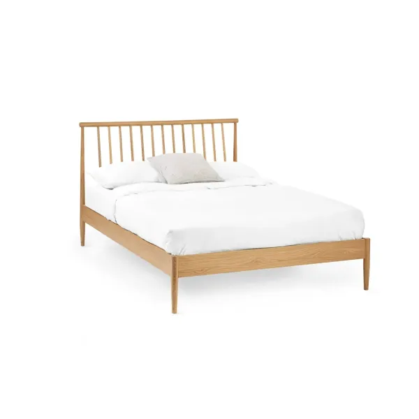 Upgrade Your Bedroom with the Belton Solid Oak Wooden Spindle Bed Frame | Home Divine