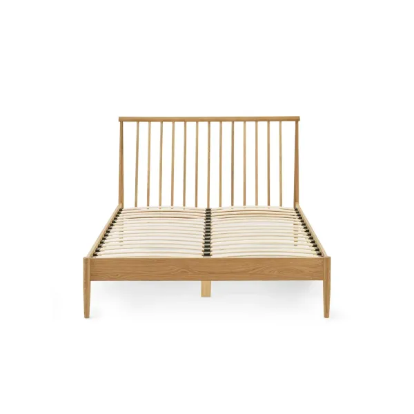Upgrade Your Bedroom with the Belton Solid Oak Wooden Spindle Bed Frame | Home Divine