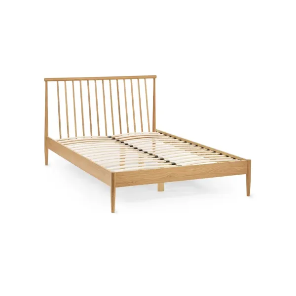 Upgrade Your Bedroom with the Belton Solid Oak Wooden Spindle Bed Frame | Home Divine