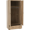 Carlton Trio Bedroom Set Medium Oak Effect wardrobe opened