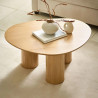 Anya Light Oak Effect Oval Coffee Table top
