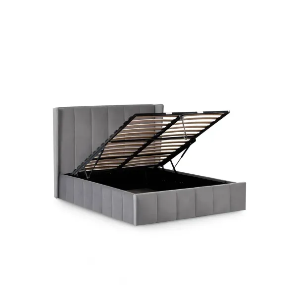 Upgrade Your Bedroom with Katie Ottoman Storage Bed Frame Grey by Home Divine