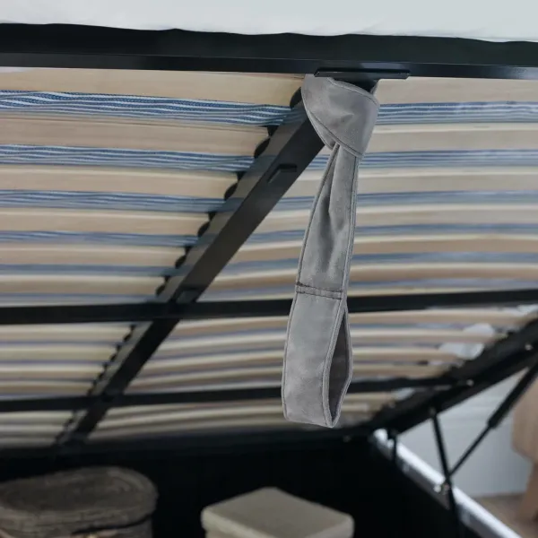 Upgrade Your Bedroom with Katie Ottoman Storage Bed Frame Grey by Home Divine