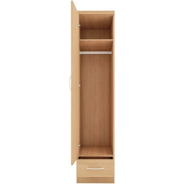 Upgrade Your Bedroom with Home Divine's Nevada 1 Door 1 Drawer Wardrobe
