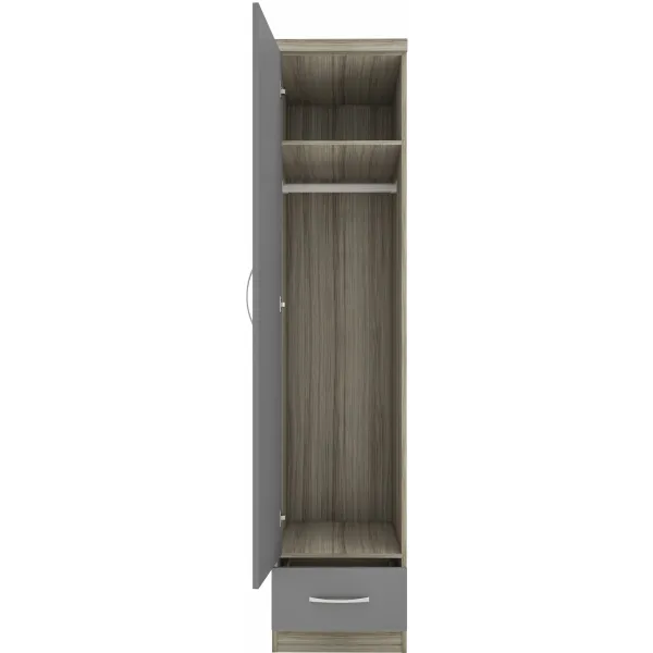 Upgrade Your Bedroom with Home Divine's Nevada 1 Door 1 Drawer Wardrobe