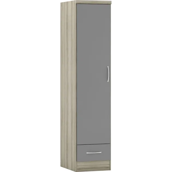 Upgrade Your Bedroom with Home Divine's Nevada 1 Door 1 Drawer Wardrobe