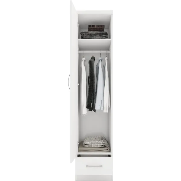 Upgrade Your Bedroom with Home Divine's Nevada 1 Door 1 Drawer Wardrobe