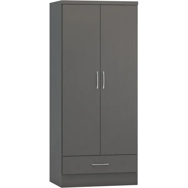Elevate Your Bedroom with Nevada 2 Door 1 Drawer Wardrobe | Home Divine