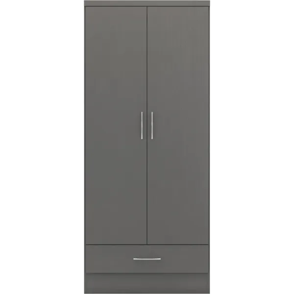 Elevate Your Bedroom with Nevada 2 Door 1 Drawer Wardrobe | Home Divine