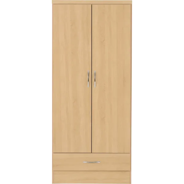 Elevate Your Bedroom with Nevada 2 Door 1 Drawer Wardrobe | Home Divine