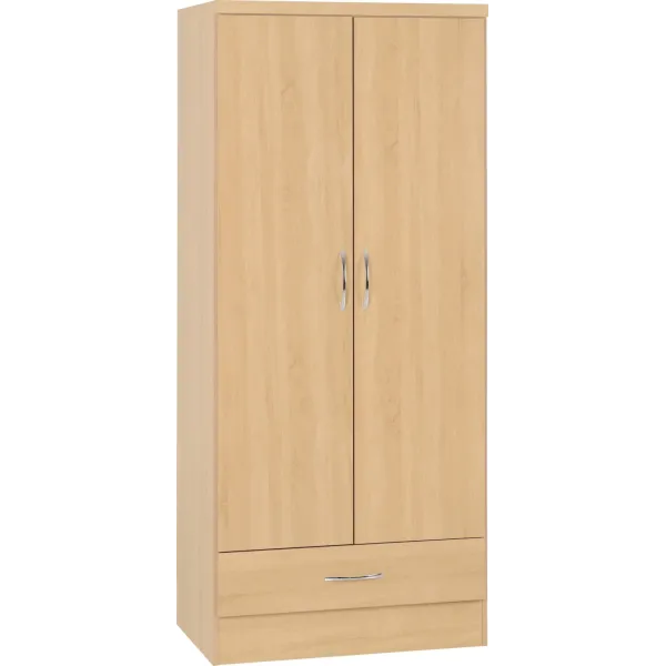 Elevate Your Bedroom with Nevada 2 Door 1 Drawer Wardrobe | Home Divine
