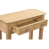 Cotswold Oak Wooden Console Table with 1 Drawer internal drawers