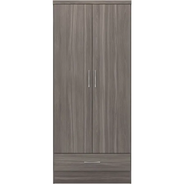 Elevate Your Bedroom with Nevada 2 Door 1 Drawer Wardrobe | Home Divine
