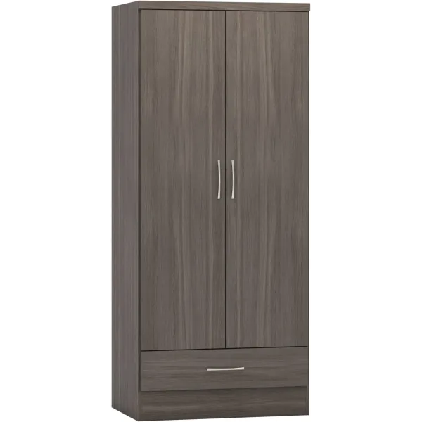 Elevate Your Bedroom with Nevada 2 Door 1 Drawer Wardrobe | Home Divine