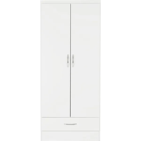 Elevate Your Bedroom with Nevada 2 Door 1 Drawer Wardrobe | Home Divine