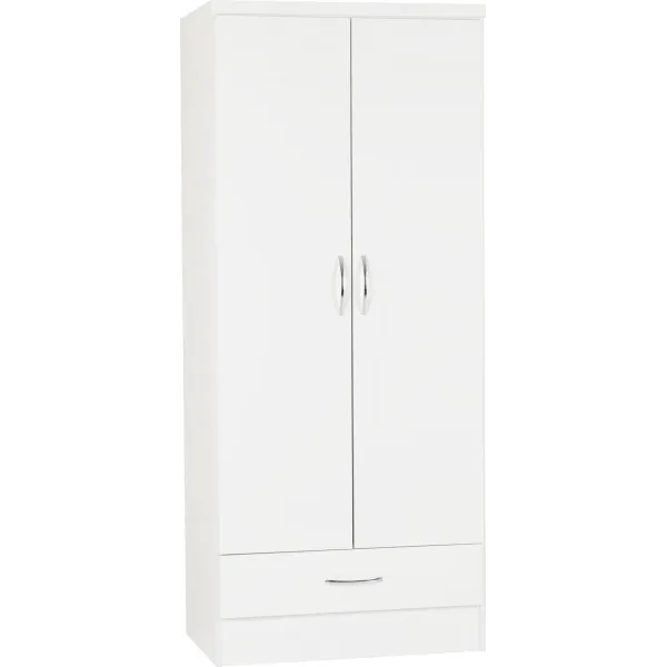 Elevate Your Bedroom with Nevada 2 Door 1 Drawer Wardrobe | Home Divine