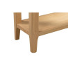 Cotswold Oak Wooden Console Table with 1 Drawer leg